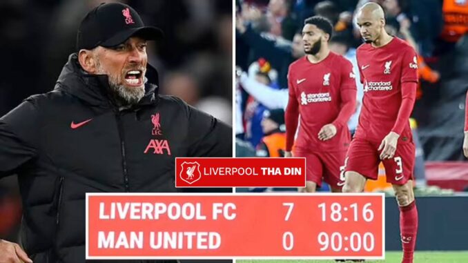 klopp united 7-0