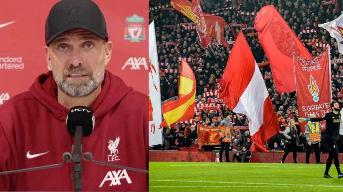 klopp anfield warn