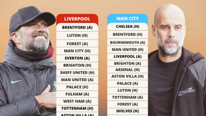 klopp pep fixtures