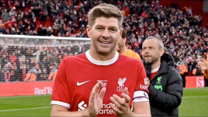gerrard anfield playing
